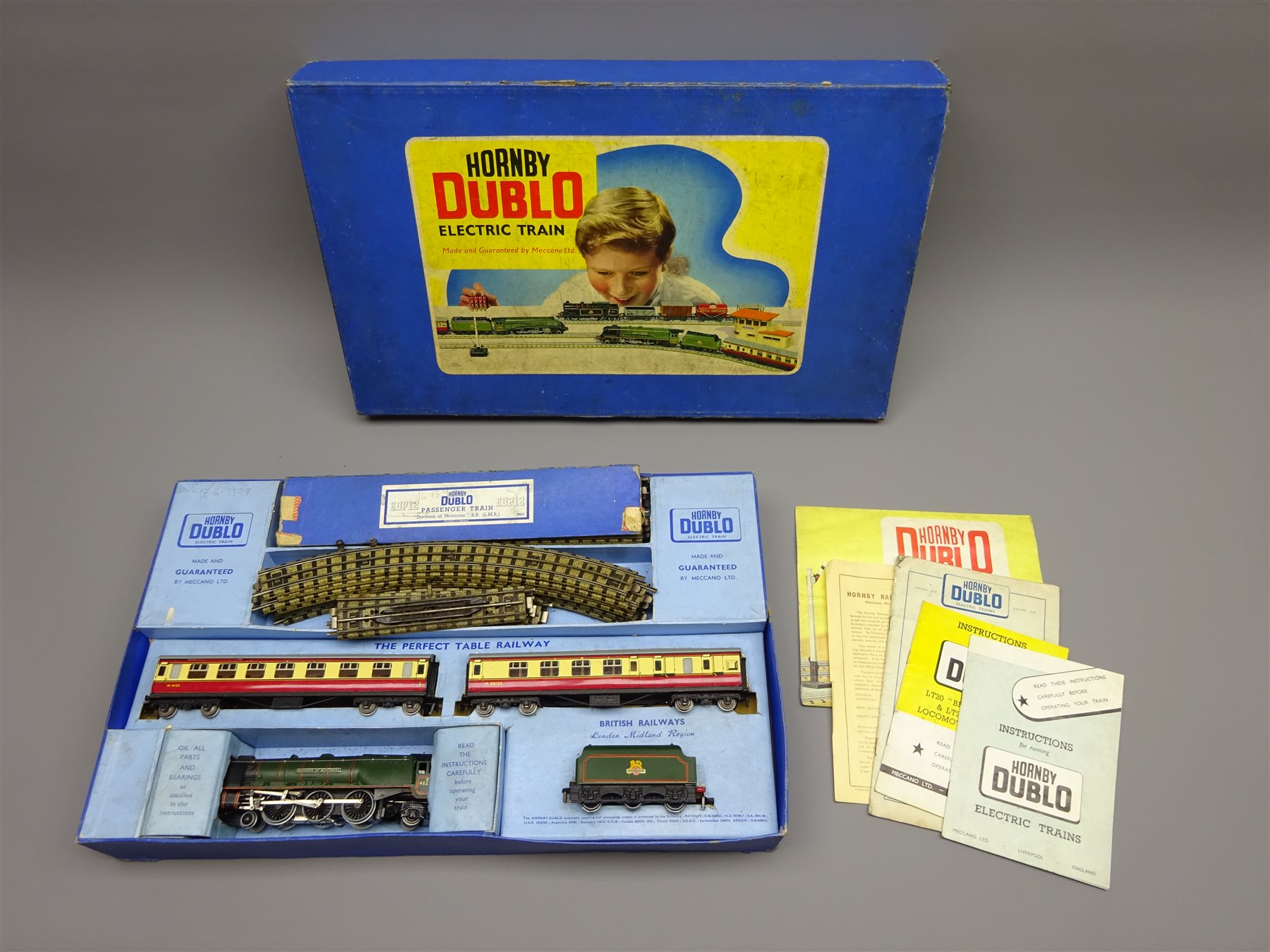 Hornby Dublo Edp12 Three Rail Electric Train Set With Duchess Class 4