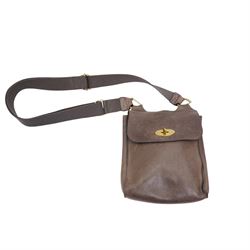 Mulberry Anthony bag cross-body bag, in soft dark-brown leather, with adjustable strap, se...