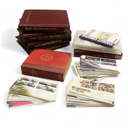 Great British and World stamps, including Queen Elizabeth II first day covers mostly with printed addresses and special postmarks, Gibraltar, Malta, Belgium, Denmark, France, Germany, Greece, Italy, Poland, Portugal, Spain and other world stamps etc, housed in six ring binder folders, 'The Strand' stamp album and loose, in one box