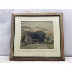 Nelson Ethelred Dawson (British 1860-1941): 'Thorpe Crags - Wharfedale', pastel signed, titled verso 34cm x 40cm