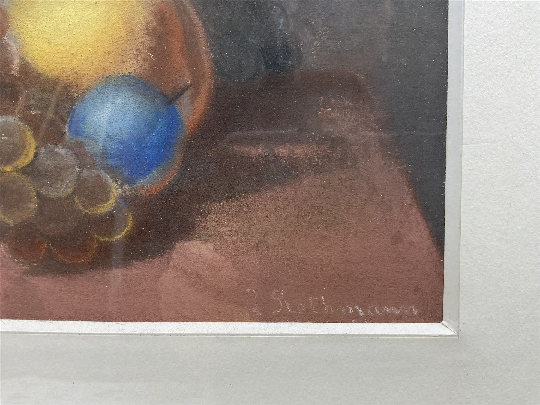 Continental School (Early 20th Century): Still Life of Fruit, pastel indistinctly signed 30cm x 32cm 