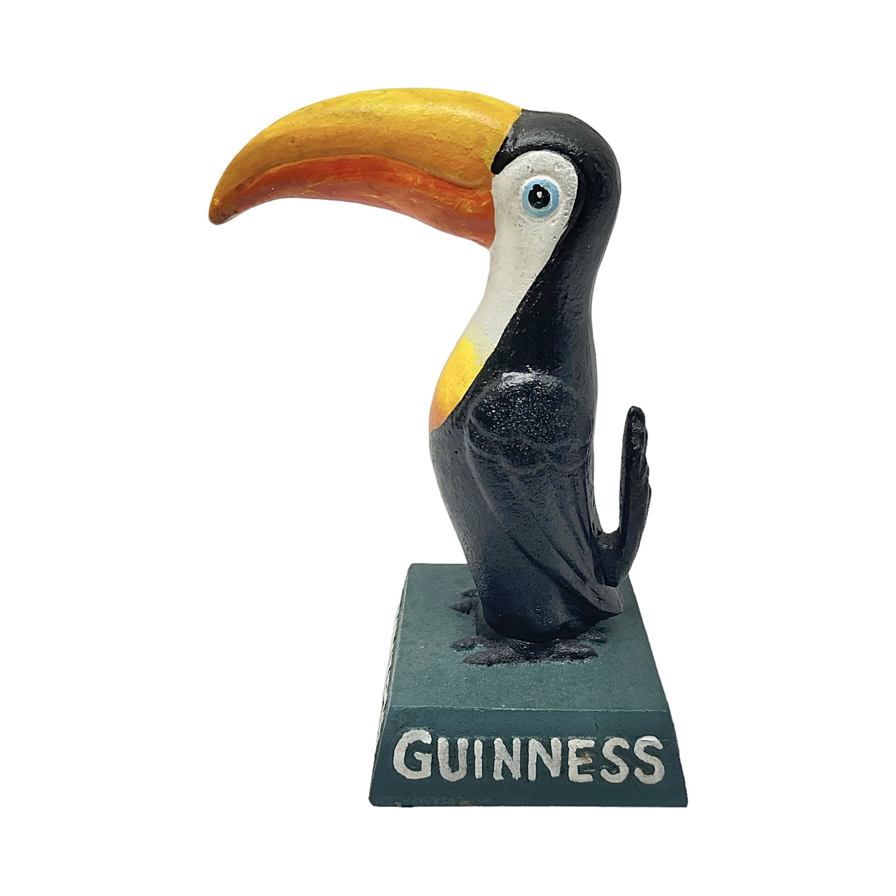 Reproduction cast iron Guinness toucan, H20cm