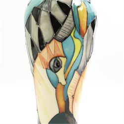 Moorcroft limited edition baluster form vase decorated in the Marine Magic pattern by Vicky Lovatt, limited edition no. 26/50, signed and dated 2017, 21cm, boxed