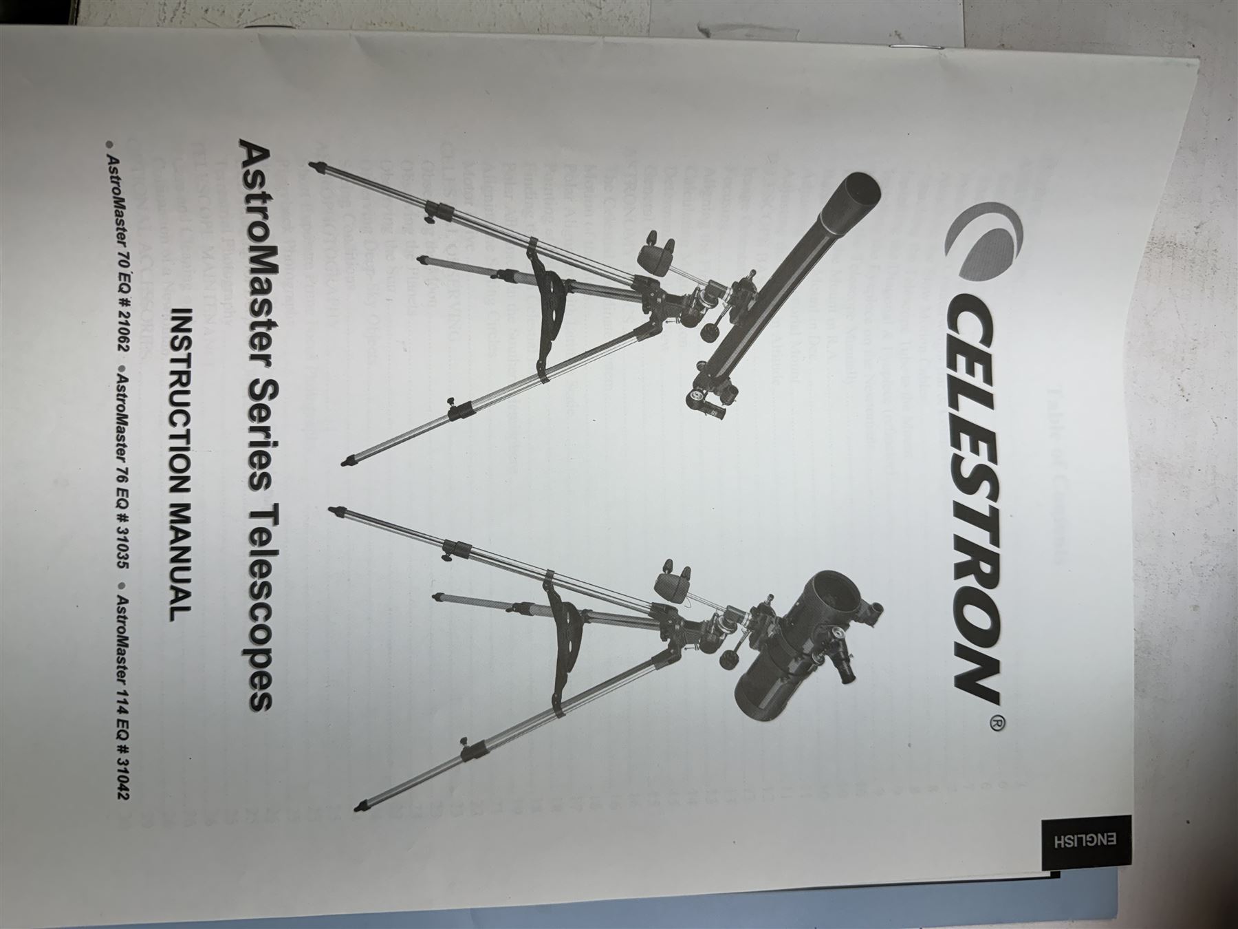 Celestron Astro Master 70 telescope and tripod, L98cm