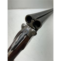 SHOTGUN CERTIFICATE REQUIRED - Charles Lancaster, 12 bore side by side shotgun, 66cm (26