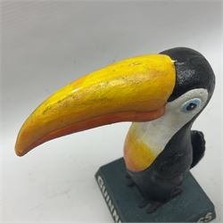 Reproduction cast iron Guinness toucan, H20cm