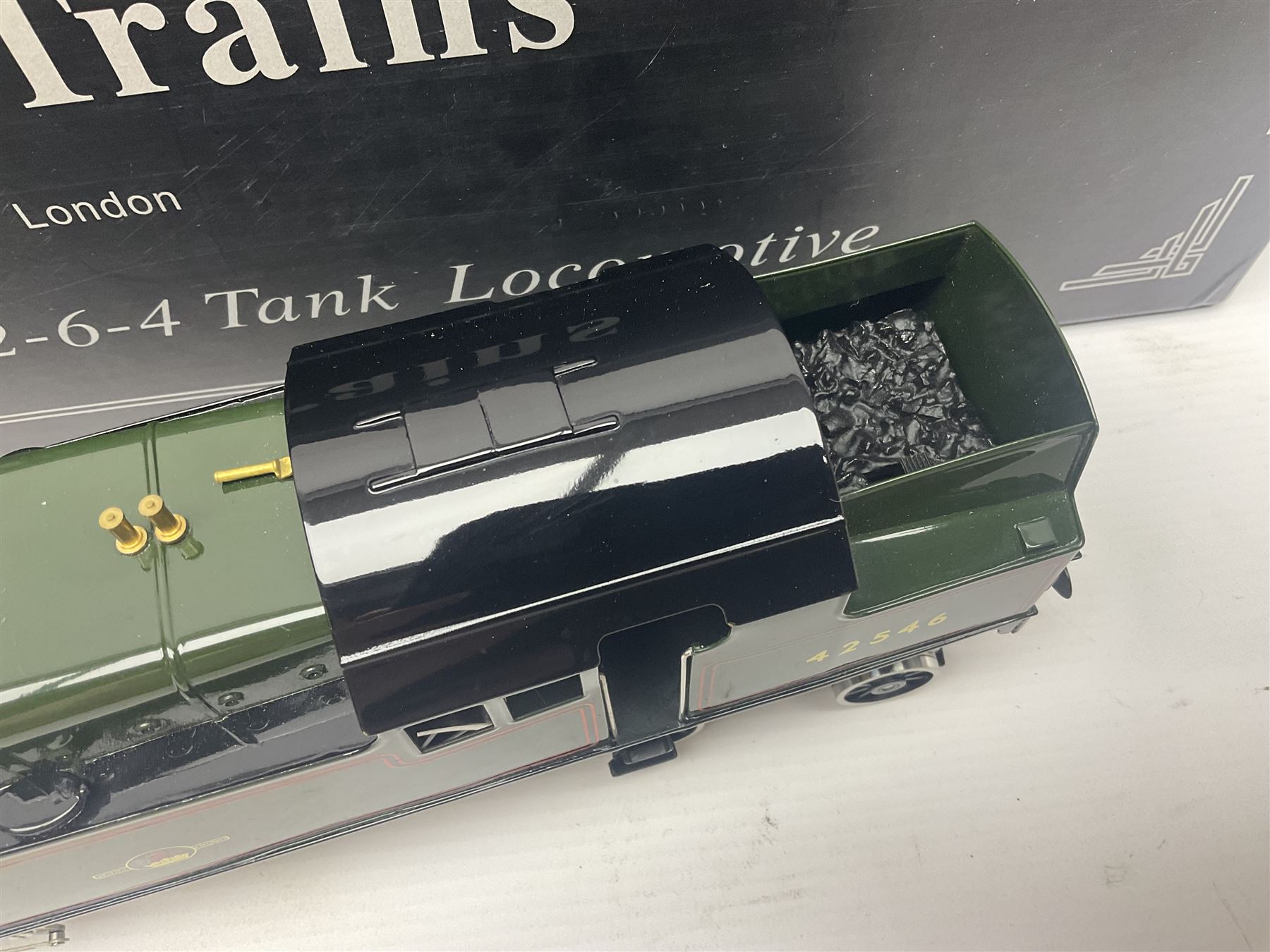 Ace Trains '0' gauge - limited edition E8 Stanier 2-6-4 tank locomotive No.42546 in late BR passenger green with final totem; for two or three rail running; boxed with original packaging and instructions in outer delivery box