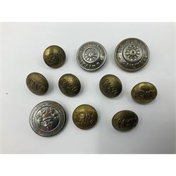 Collection of Royal Navy, Railway, St Helens Brigade and other uniform buttons