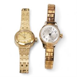 Silver jewellery, including earrings and rings, two ladies manual wristwatches, two travel clocks, a Rolstar lighter and a silver napkin ring