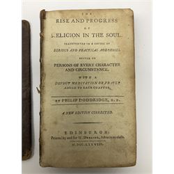 Philip Doddridge; The Rise and Progress of Religion in the Soul, W.Darling Edinburgh 1788