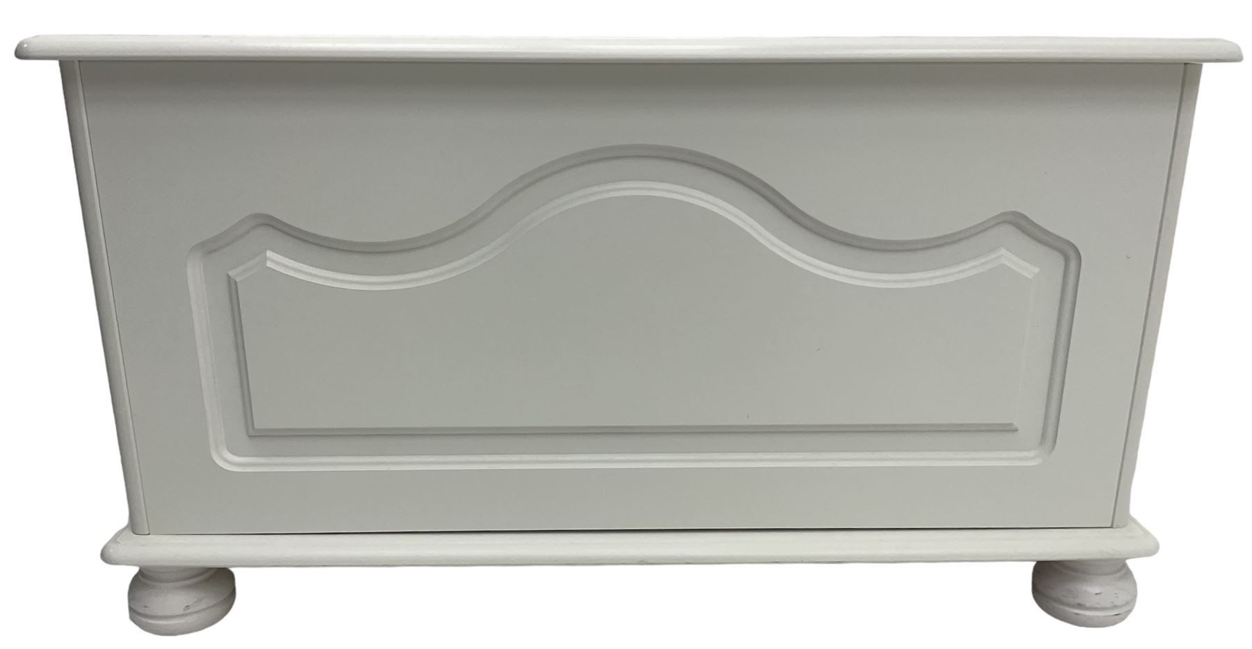 White painted blanket box