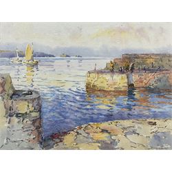 Harry Wanless (British c1872-1934): The Harbour Mouth, watercolour signed 23cm x 31cm
Provenance: direct from the artist's family, part of a collection never previously seen on the market