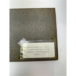 Two Jordison and Co Ltd archive books, folders with photographs of WWII posters, Souvenir booklet etc  