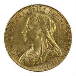 Queen Victoria 1900 gold full sovereign coin