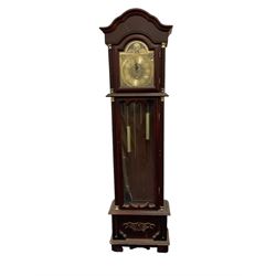 20th century chiming grandmother clock