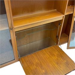 Mid-to-late 20th century teak wall unit