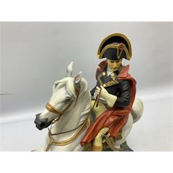 Royal Worcester 'Napoleon Bonaparte', model No. RW3860 by Bernard Winskill, limited edition 747/750, on wooden plinth with title plaque, framed certificate and box, H41cm