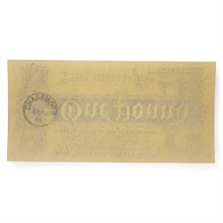 George V Bradbury first issue one pound banknote 'E4 No.056662'