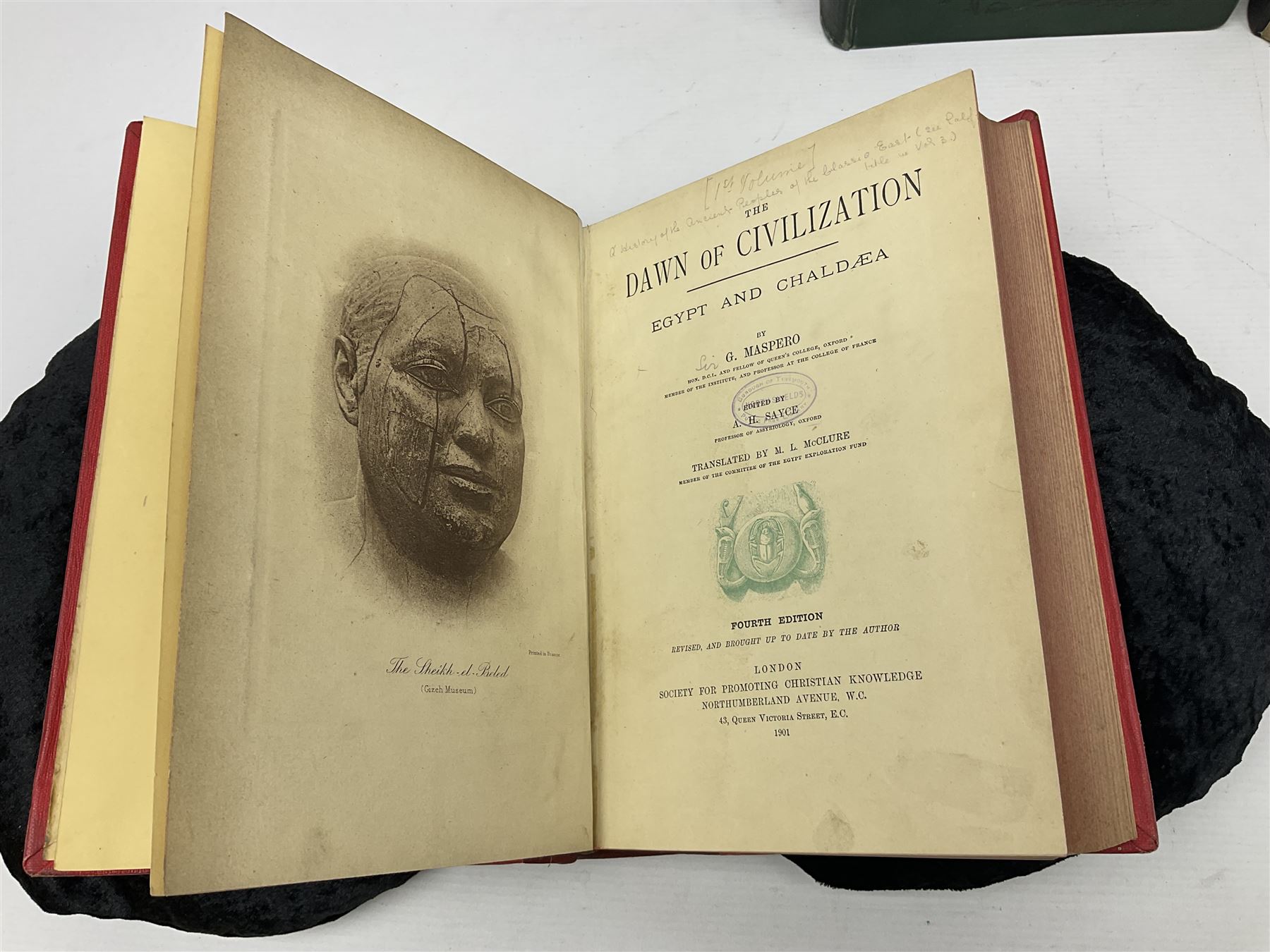 L. Valentine; Palestine Past and Present Pictorial and Descriptive, Prof Maspero; The Passing of the Empire 850 BC - 330 BC and G.Maspero; Dawn of Civilization  