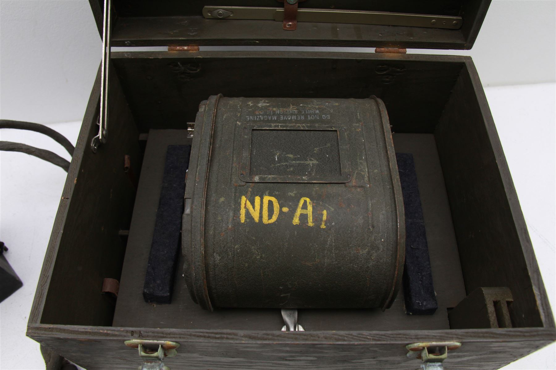 Amplifier Type A.1134, together with wooden box marked astrograph