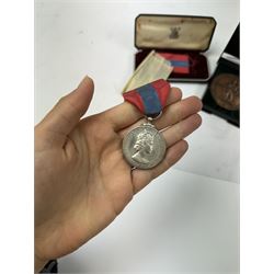 ERII military imperial service medal to William Francis James Furse, boxed with ribbons and a 1990 commando 50th anniversary medallion, boxed