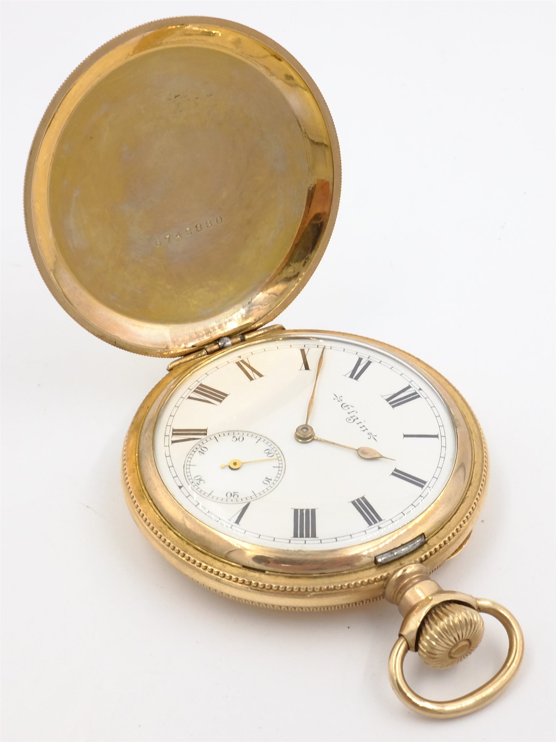 Gold-plated pocket watch by Waltham, gold-plated pocket watch by H. Lee ...