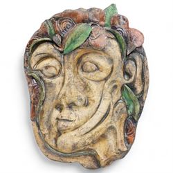 Galea Belinscaia (Yorkshire Contemporary): Stoneware garden ornament of 'The Green Man', s...