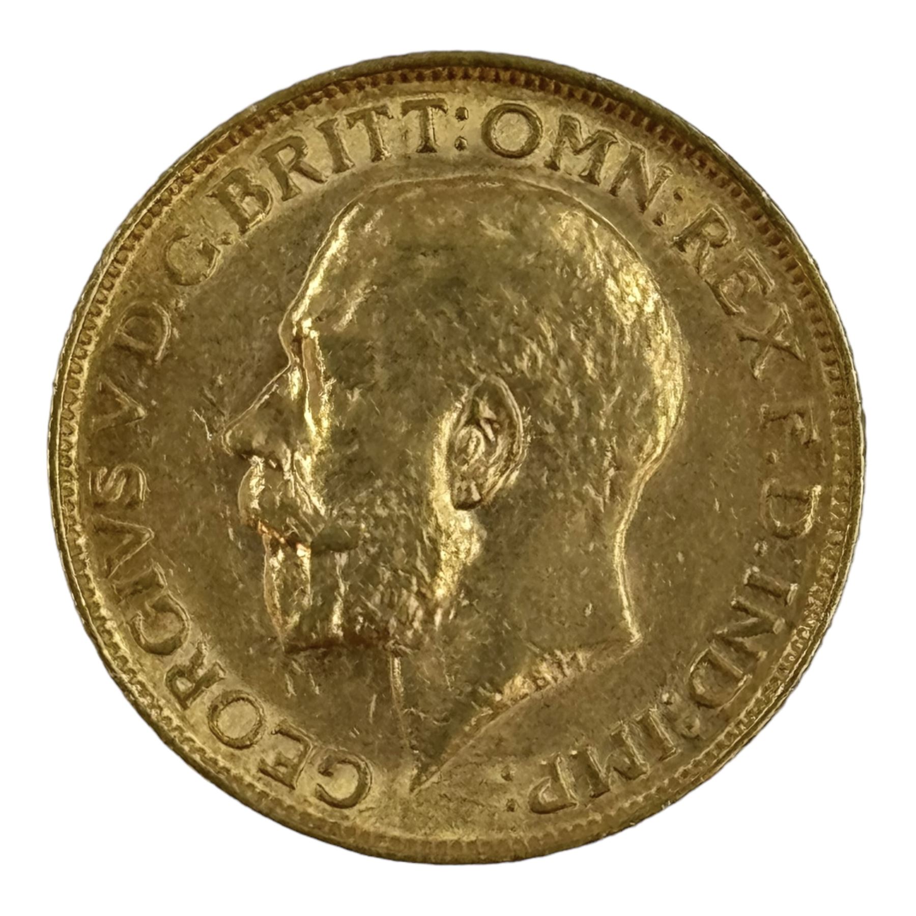 King George V 1911 gold full sovereign coin