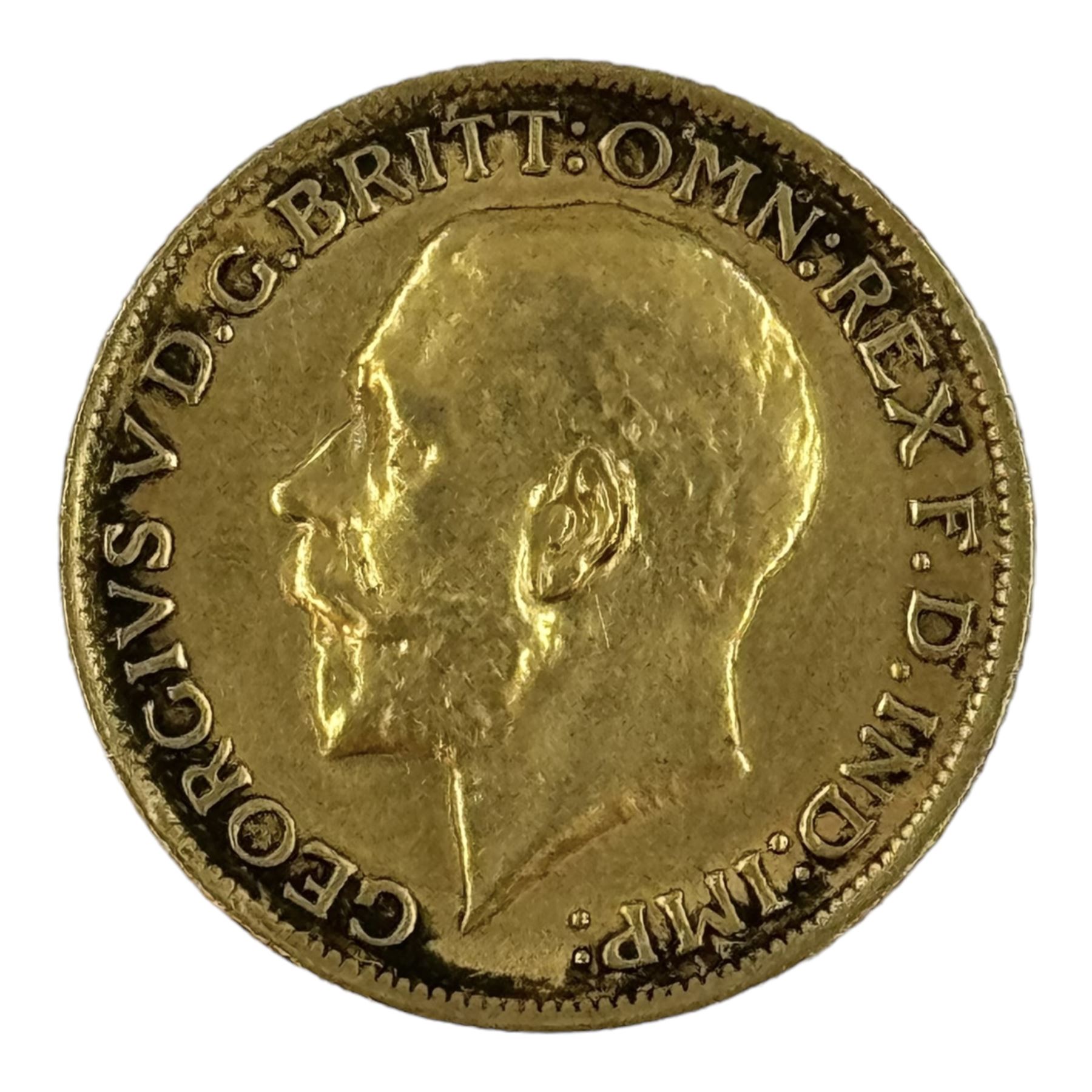 King George V 1914 gold full sovereign coin