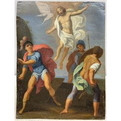 Italian School (19th century): The Transfiguration of Jesus, oil on copper unsigned 21cm x 15cm