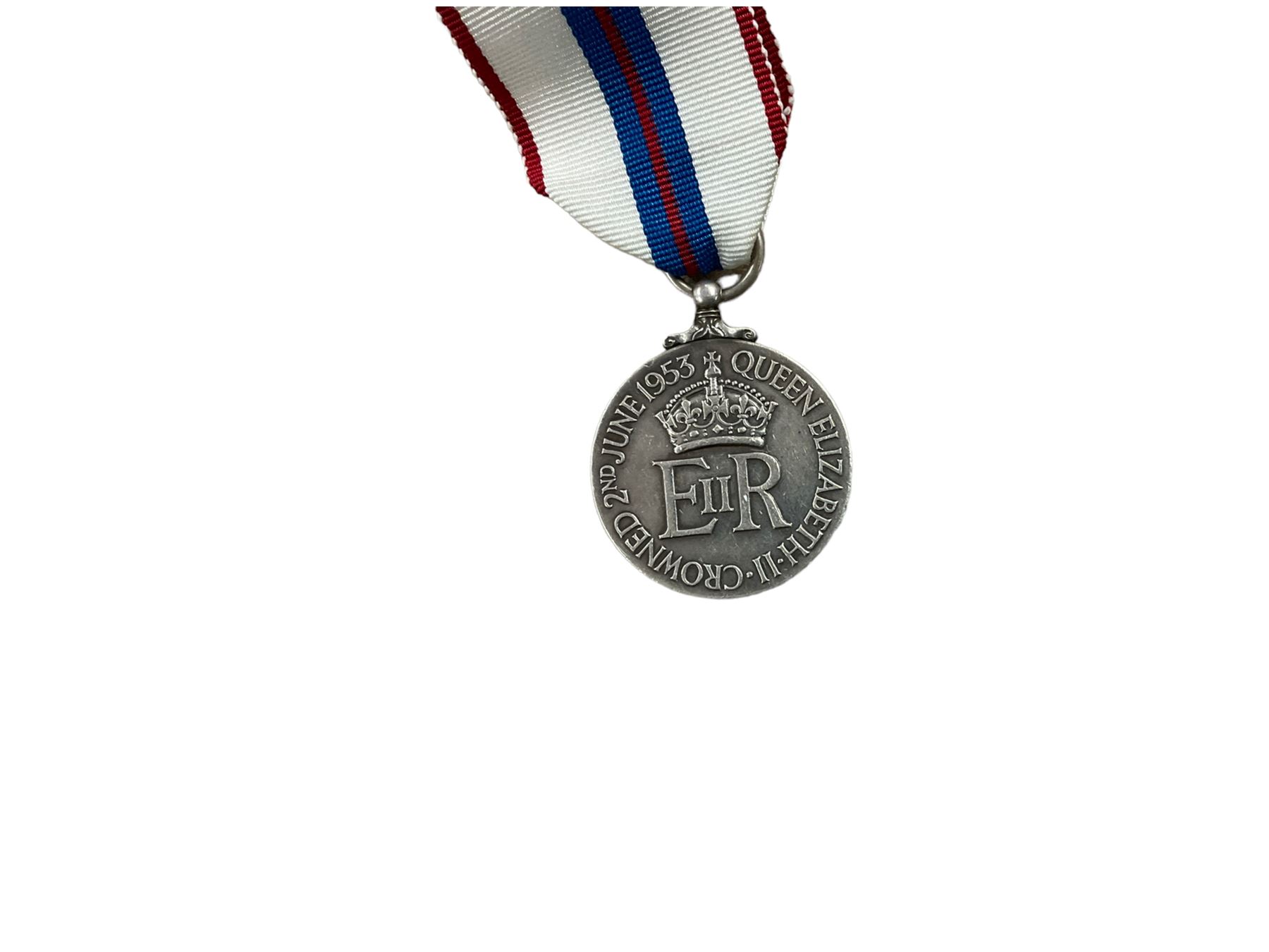 ER ll Coronation Medal, together with ribbons etc 