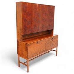 Philip Hussey for White and Newton Portsmouth - mid-20th century yew wood 'Arundel' highbo...