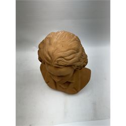 Ceramic bust of Beethoven, H24cm