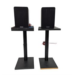 Pair of Brennan BSP50 speakers and speaker stands 