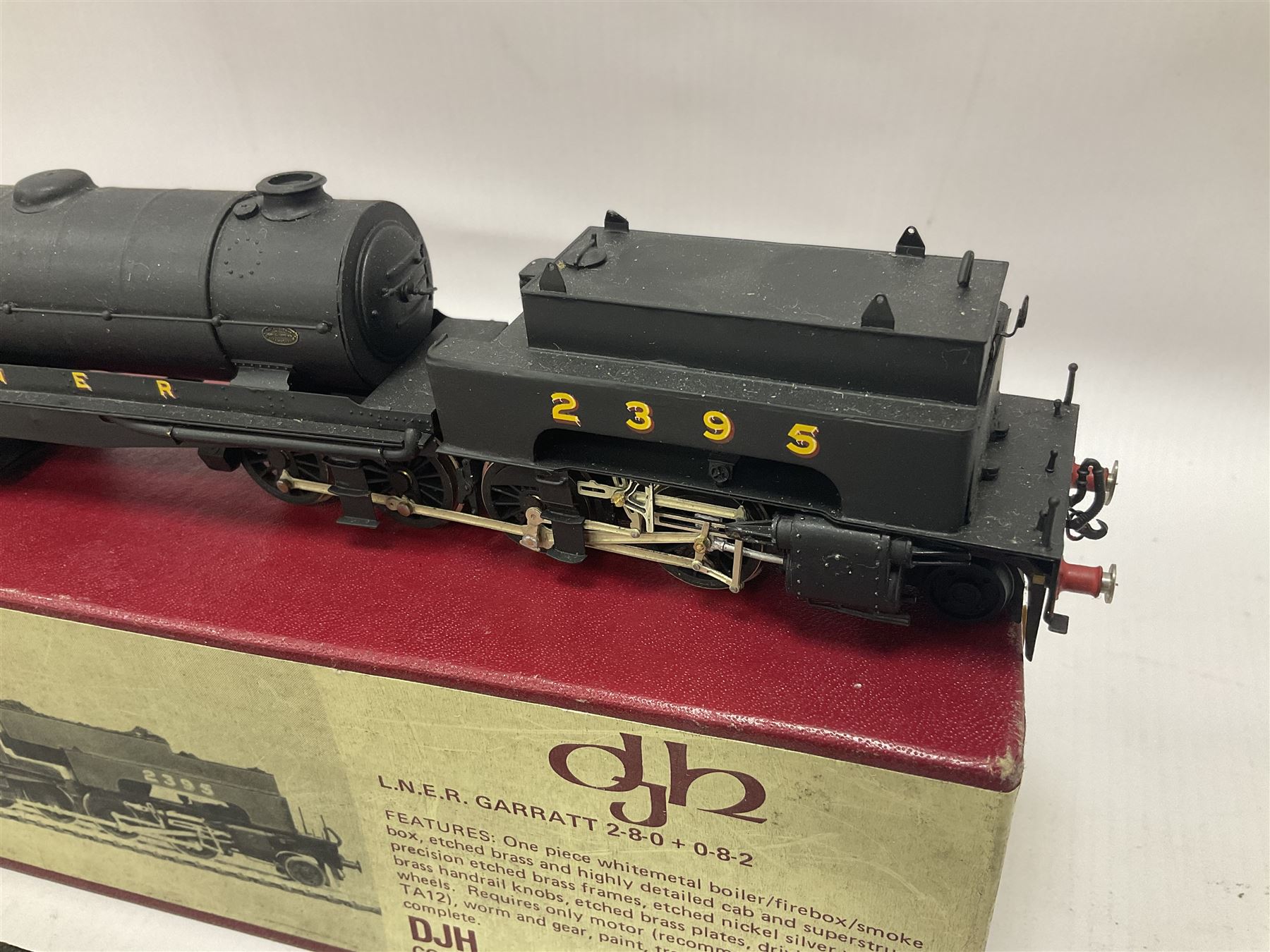 DJH Model ‘00’ gauge - kit-built K40 Class U1 LNER Garratt 2-8-0+0-8-2 locomotive no.2395, with original box; together with similar kit-built LMS Beyer-Garratt 2-6-0+0-6-2 locomotive no.47982 