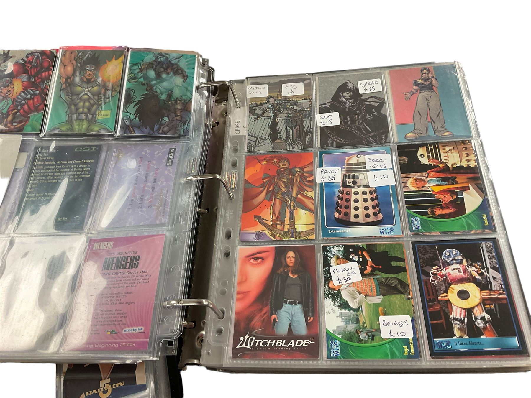 Large quantity of TV and Film related trading cards, including Star Trek, CSI, Aladdin, Buffy etc 