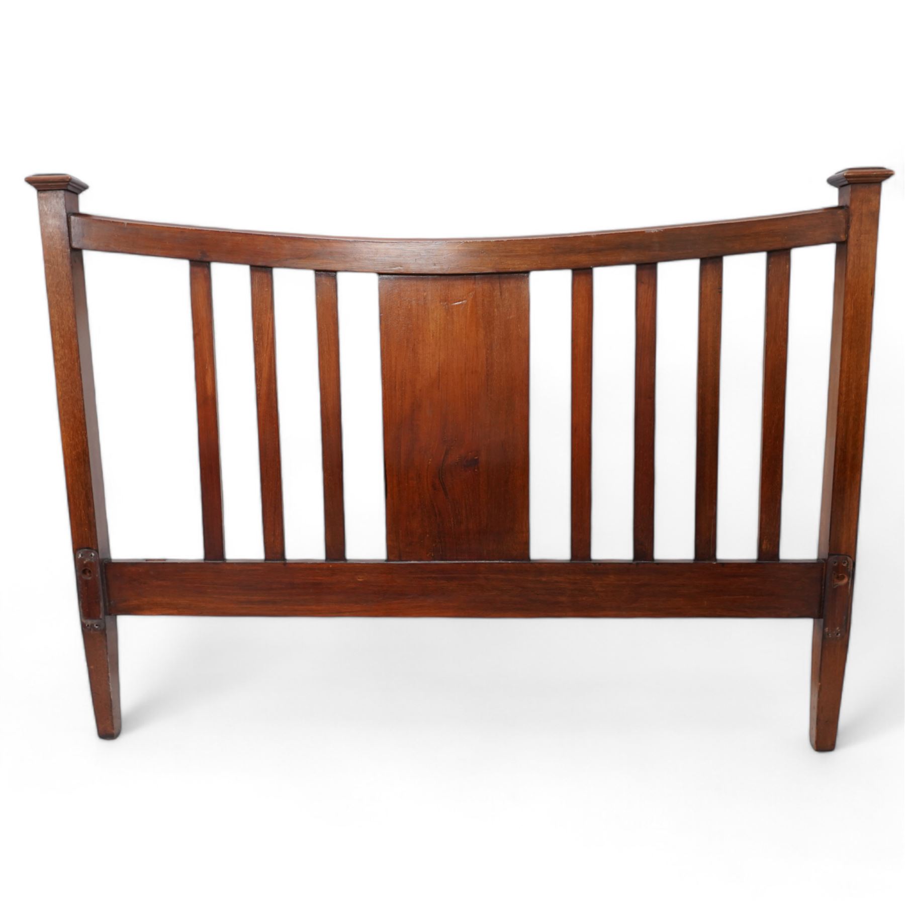 Edwardian inlaid mahogany 4' 6'' double bedstead 