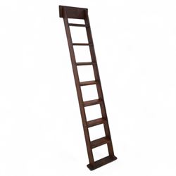 19th century pitch pine library step ladders