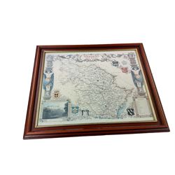 Christopher's Special Dry Gin advertising mirror, together with Yorkshire map 