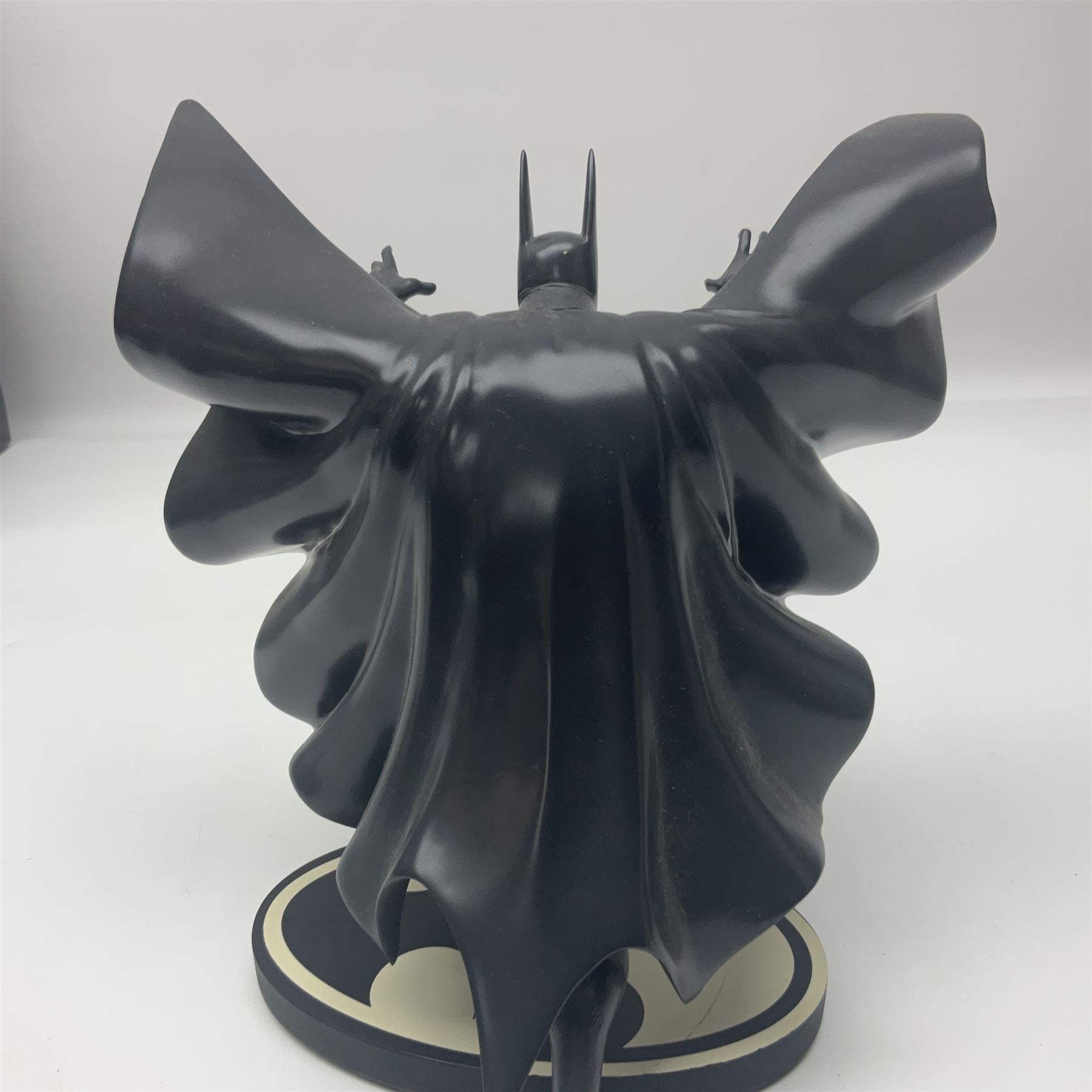 Group of five limited edition DC Direct Black and White Batman hand-painted cold-cast porcelain statues in original boxes, with two similar examples from DC Collectibles 