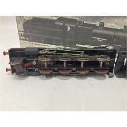 ‘00’ gauge - kit built S&DJR/LMS/BR 2-8-0 no.53807 steam locomotive and tender, finished in BR black with DJH Models box; with further kit built Standard Class 9F 2-10-0 steam locomotive and tender no.92026 finished in BR black (2) 