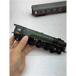 Hornby '00' gauge DCC ready Heritage Rail Express Train Pack R3192, comprising Class 8P 4-6-2 'Duke of Glouscester' locomotive no. 71000 in BR green, MkI Composite Coach no. EI6070, MkI Corridor Coach no. E25366 and MkI Brake Coach no. E35334, in original box