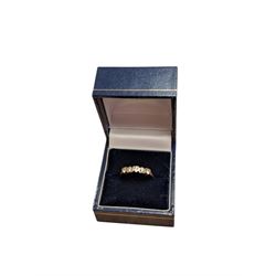 9ct gold cubic zirconia heart ring, hallmarked 