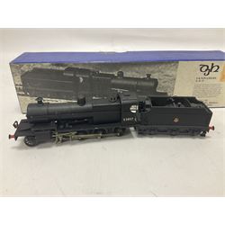 ‘00’ gauge - kit built S&DJR/LMS/BR 2-8-0 no.53807 steam locomotive and tender, finished in BR black with DJH Models box; with further kit built Standard Class 9F 2-10-0 steam locomotive and tender no.92026 finished in BR black (2) 