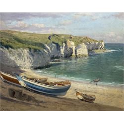 Walter Goodin (British 1907-1992): North Landing Flamborough, oil on board signed 60cm x 74.5cm