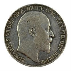 King Edward VII 1902 silver crown coin