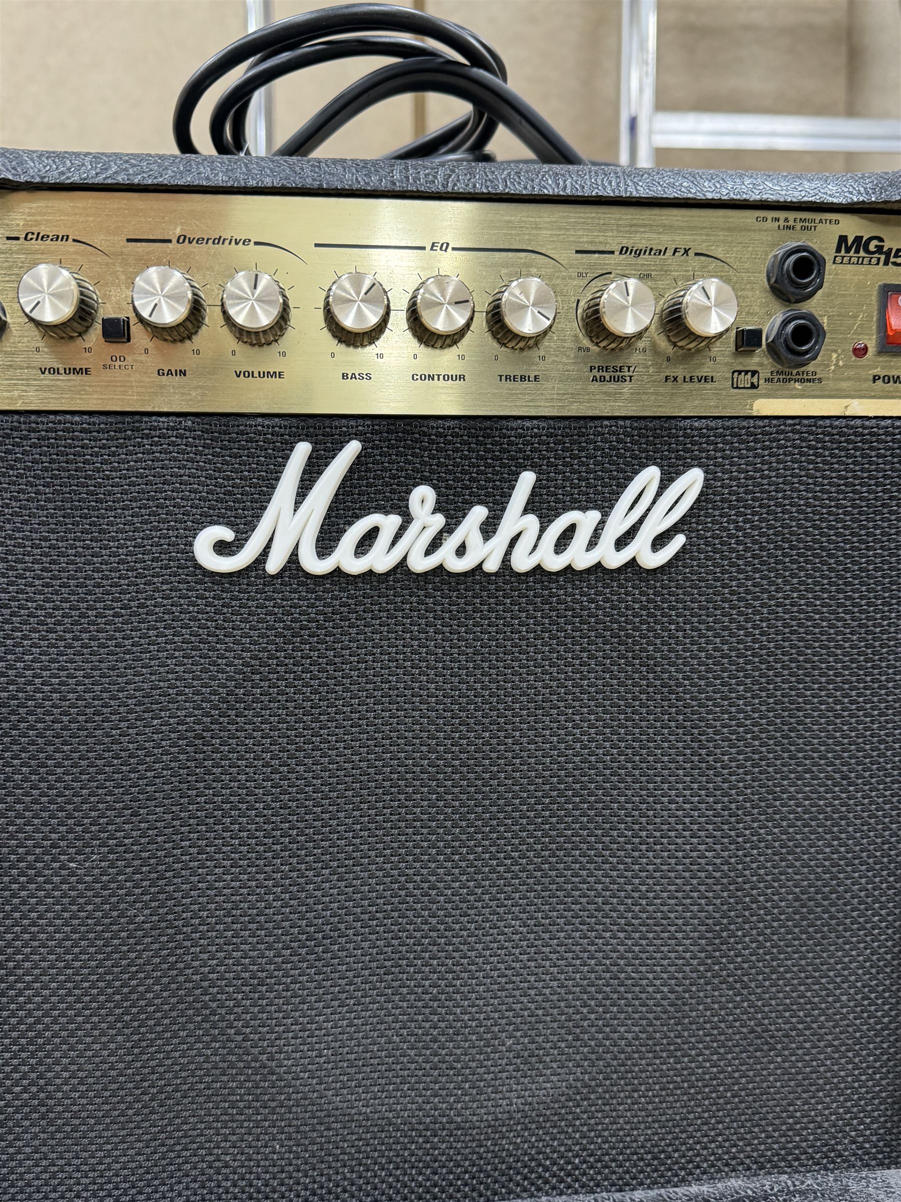 Marshall MG15 DFX amplifier, H37cm