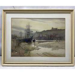 Harry Wanless (British c1872-1934): Sailing Vessels in Whitby Harbour, watercolour unsigned 34cm x 47cm
Provenance: direct from the artist's family, part of a collection never previously seen on the market