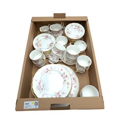 Paragon Victoriana pattern teawares, including eleven teacups, thirteen saucers, fifteen s...