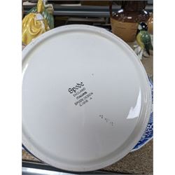 Spode Italian pattern platter and jug, both with printed marks beneath